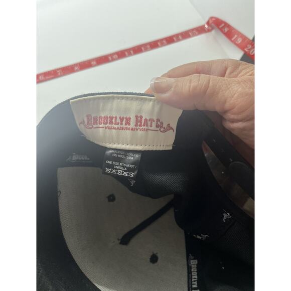 Brooklyn Hat Co., Baseball Cap, Black w/ Multi-color Bill, One Size - Picture 5 of 6